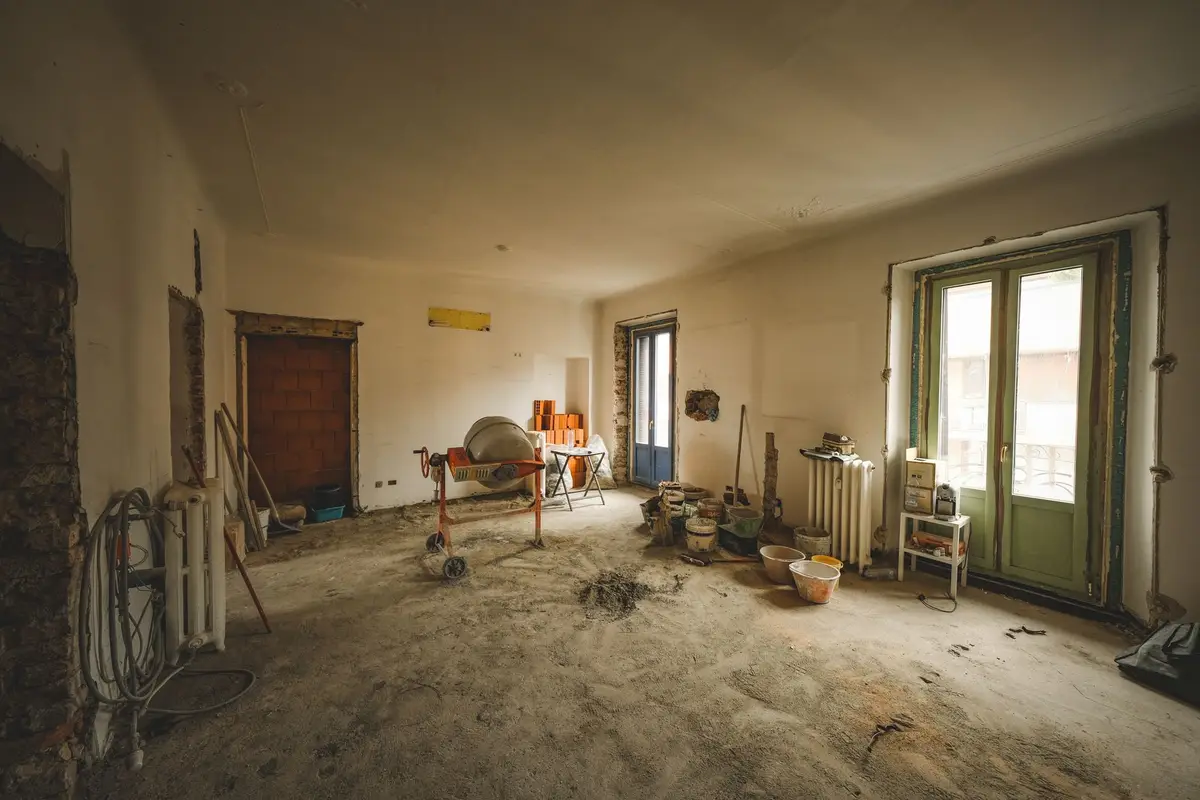 Room under renovation by a remodeling contractor in Kyle, TX